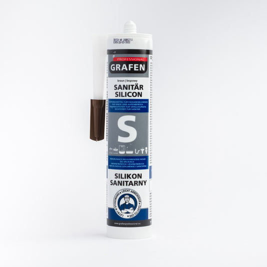 Sanitair Siliconenkit - 280ml - Bruin